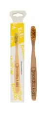 Periuta de dinti pentru copii din bambus galbena Nordics