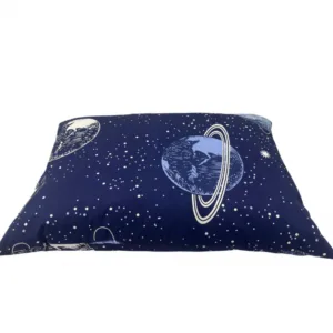 Perna Somnart din bumbac cu imprimeu Cosmos 50 x 70 cm