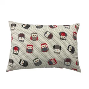 Perna Somnart din bumbac cu imprimeu bufnita 50 x 70 cm