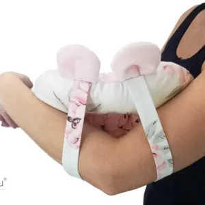 Perna bebelusi MimiNu multifunctionala ursulet Royal Minky Powder Pink