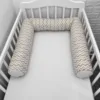 Perna bumper Deseda pentru pat bebe 180 cm zig zag bej