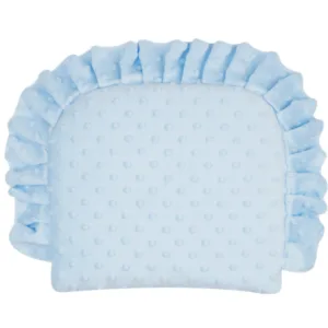 Perna clasica de dormit cu volanas 28x25 cm Minky Blue