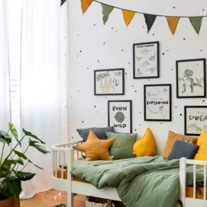 Perna decorativa din muselina Rainbow