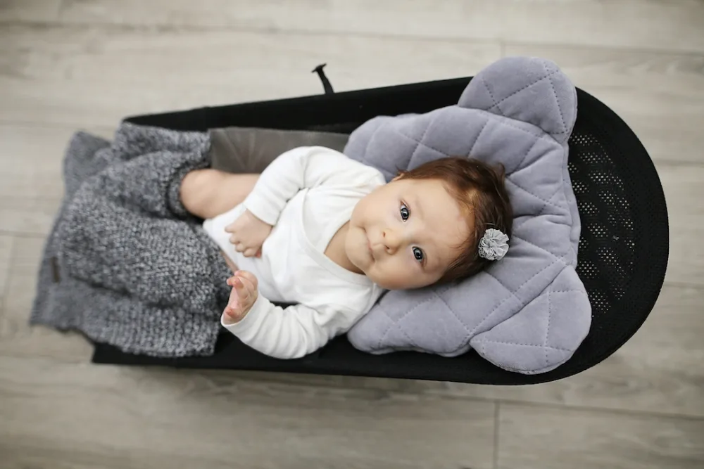 Perna din catifea ursulet Royal Baby gri Sleepee