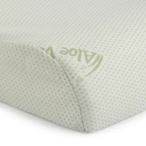 Perna ergonomica Somnart Memory Aloe Vera cu husa detasabila 42 x 72 x 12 cm