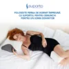 Perna ortopedica cervicala din spuma cu memorie si extensii Suporto