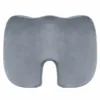 Perna ortopedica din spuma cu memorie pentru sezut Somnart Gri fermitate extra