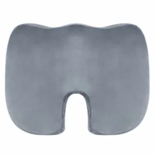 Perna ortopedica din spuma cu memorie pentru sezut Somnart Gri fermitate extra