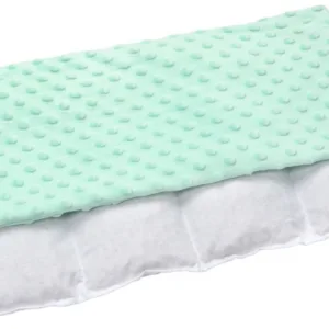 Pernuta anticolici Nichiduta umpluta cu samburi de cirese Minky Green 20x60 cm