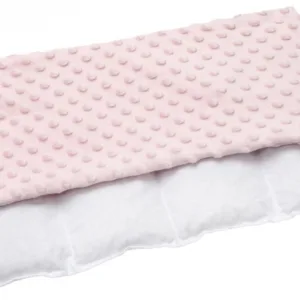 Pernuta anticolici Nichiduta umpluta cu samburi de cirese Minky Pink 20x60 cm