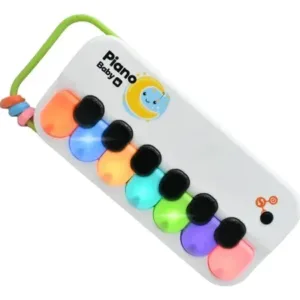 Pian copii cu 7 clape colorate 35.5x20.5x4 cm