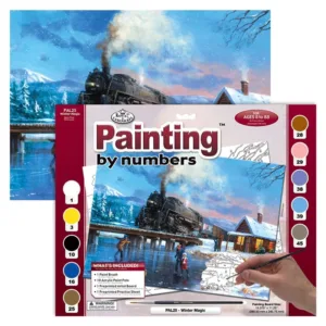 Pictura pe numere pentru avansati Royal Brush Iarna Magica 32x40 cm