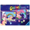Pictura pe numere pentru copii Ravensburger CreArt 2 sabloane cu unicorni magici