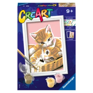 Pictura pe numere pentru copii Ravensburger CreArt Pisicute dragalase