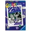 Pictura pe numere pentru copii Ravensburger CreArt Prieteni care stralucesc in intuneric