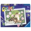 Pictura pe numere pentru copii Ravensburger CreArt Pui de caprioara si flori