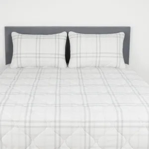 Pilota de iarna Somnart Grid Confort din microfibra matlasata 140 x 200 cm