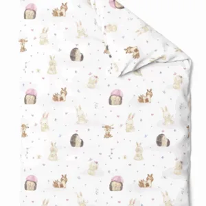 Pilota din bumbac cu fata dubla BabySoft Love 140x100 cm