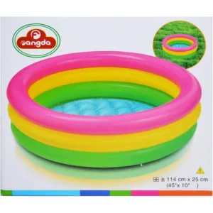 Piscina gonflabila DToys 114 cm Curcubeu