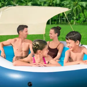 Piscina gonflabila Family Bestway cu parasolar 254 x 178 x 140 cm