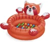 Piscina gonflabila Panda Rosu cu 50 bile 107x94x58 cm