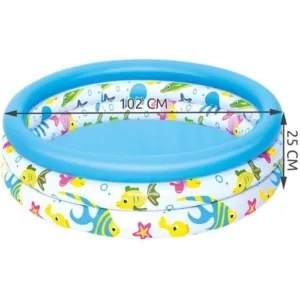 Piscina gonflabila pentru copii Bestway Fish Blue