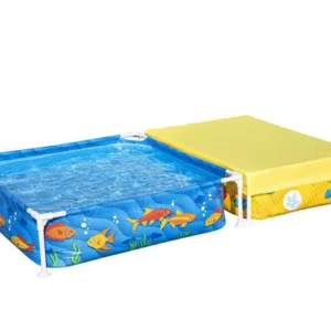 Piscina patrata My First Frame cu groapa de nisip 213 x 122 x 30