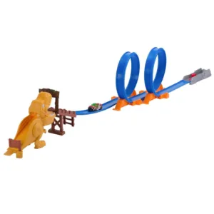 Pista cu masinuta metalica Zuru Metal Machines T-Rex Atack