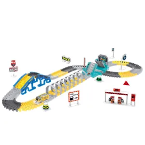Pista cu tunel si camion cu lumini Theme Track 169 piese