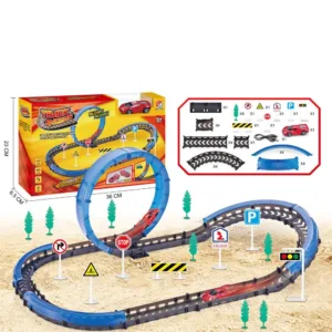 Pista de curse cu bucla si masinuta Track Racers