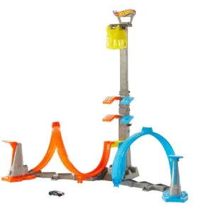Pista dubla cu spirala Hot Wheels Action Loop and Launch