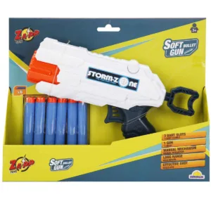 Pistol cu 6 sageti din burete