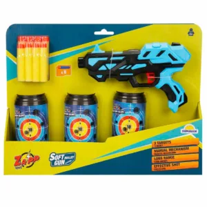 Pistol cu 8 sageti din burete si 3 tinte