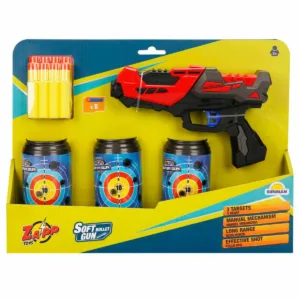Pistol cu 8 sageti din burete si 3 tinte
