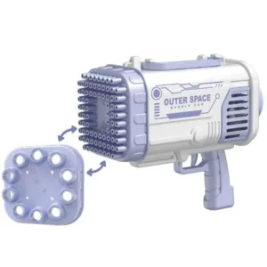 Pistol cu 80 gauri pentru baloane de sapun Mov