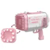 Pistol cu 80 gauri pentru baloane de sapun Roz