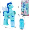 Pistol pentru baloane de sapun cu lumini Unicorn Albastru