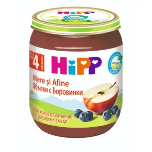 Piure din mere si afine Hipp