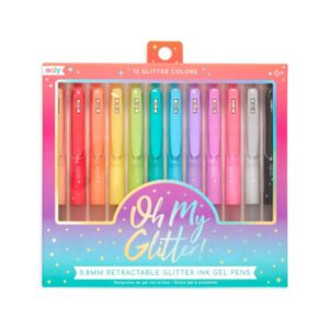 Pixuri retractabile cu gel si sclipici Ooly Oh my glitter