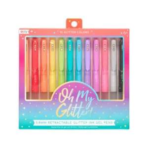 Pixuri retractabile cu gel si sclipici Ooly Oh my glitter
