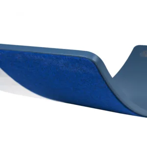 Placa de echilibru din lemn pentru copii cu fetru presat blue MeowBaby Balance board