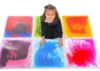 Placa senzoriala cu gel Playlearn roz cu galben 50x50 cm