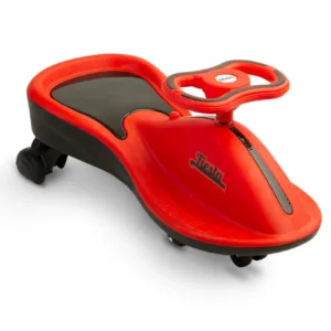 PlasmaCar copii fara pedale Toyz Fiesta Red Ride-On gravitationala cu muzica si roti din cauciuc luminoase