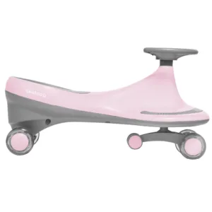 PlasmaCar copii fara pedale gravitationala Skiddou Bjorg Keep Pink roz cu roti din spuma PU
