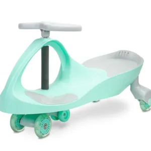 PlasmaCar pentru copii fara pedale Toyz Spinner Mint cu roti de cauciuc luminoase