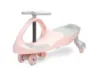 PlasmaCar pentru copii fara pedale Toyz Spinner Pink cu roti de cauciuc luminoase