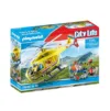 Playmobil PM71203 Elicopter Galben De Salvare