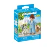 Playmobil PM71736 Figurina manager cu animalut de colectie caine Dalmatian