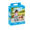 Playmobil PM71739 Figurina patinatoare cu animalut de colectie caine Retriever
