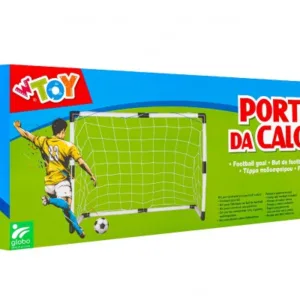 Poarta de fotbal 95x70x48 cu minge si pompa Globo